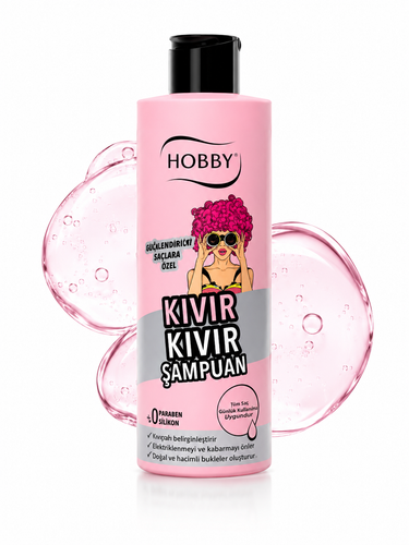 شامپو مو فر هوبی HOBBY مدل KIVIR KIVIR حجم 250 میلی لیتر اصل